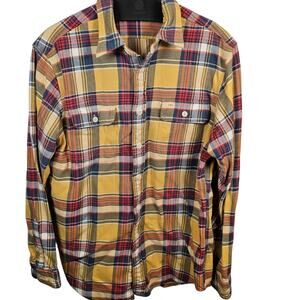 Vintage Mens Polo Ralph Lauren P.R.L Outfitter Plaid Button Up Shirt Large Heavy